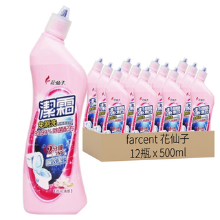farcent 花仙子 潔霜免刷洗馬桶清潔劑 百花, 500ml, 12瓶