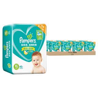 Pampers 幫寶適 原廠公司貨 超薄乾爽 黏貼型尿布 12~17kg, XL, 120片