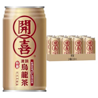 開喜 凍頂烏龍茶 有糖, 318ml, 24罐
