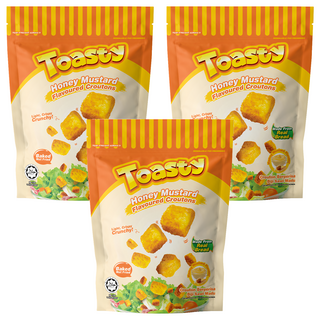 Win2 麵包餅 蜂蜜芥末味, 3包, 100g