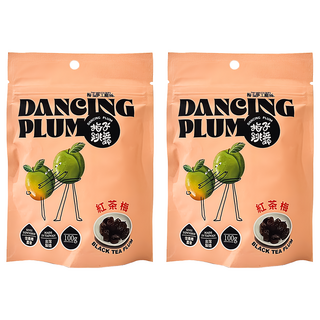 梅子夢工廠 信義鄉農會布農紅茶梅 酸甜可口 台灣特產 獨立包裝, 100g, 2包