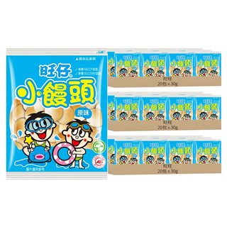 旺旺 旺仔小饅頭, 口感酥脆 入口即化 營養豐富, 30g, 60包