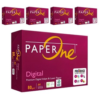 PAPER One Digital碳中和高解析影印紙 297 x 210mm 500張, A4, 5包