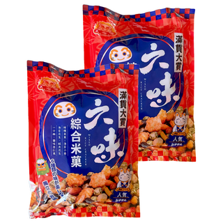 大嘟嘟 六味綜合米菓, 2個, 144g