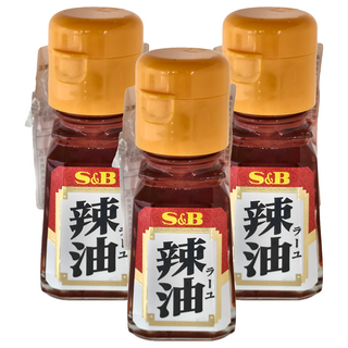 S&B 愛思必 辣油, 日本產, 按壓出口設計, 31g, 3瓶