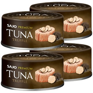 SAJO 黃鰭鮪魚罐 松露口味 100g/罐 頂級松露風味 開罐即食, 4罐