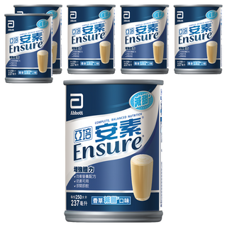 Abbott 亞培 Ensure 安素 香草減甜口味, 237ml, 6罐