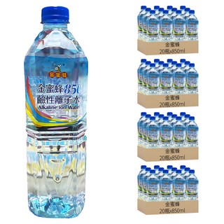 金蜜蜂 鹼性離子水, 850ml, 80瓶