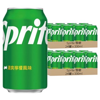 Sprite 雪碧 清爽檸檬風味 330ml*24罐, 48罐