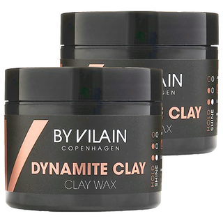 BY VILAIN 無光澤凝土髮蠟Dynamite Clay 定型力強 質感偏硬 適合中長髮, 65ml, 2個