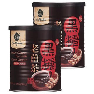 薌園 黑糖老薑茶, 500g, 1罐, 2罐