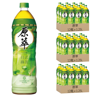 原萃 日式綠茶, 1.25L, 36瓶