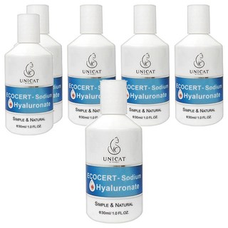 UNICAT 變臉貓 Ecocert 玻尿酸保濕原液 30ml 雙分子技術補水 保水 鎖水, 6瓶