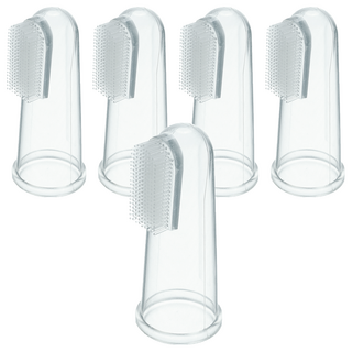 KU.KU Duckbill 酷咕鴨 指套型乳牙刷, 食品級活性化矽膠, 耐高溫120度, KU5313, 1入, 5個