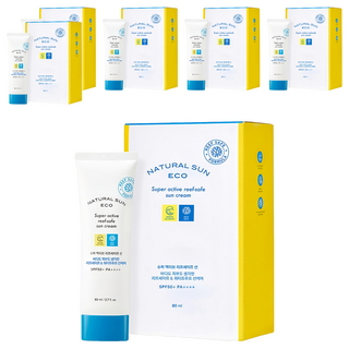 THE FACE SHOP 菲詩小舖 台灣公司貨 豔陽女神海洋友善防曬霜 SPF50+ PA+++, 80ml, 6條