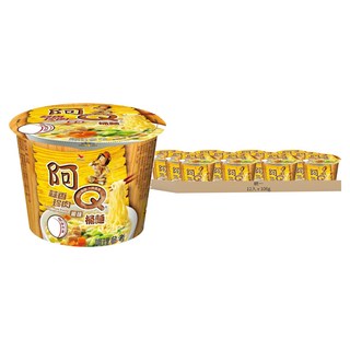 統一 阿Q桶麵 蒜香珍肉風味 106g, 12入