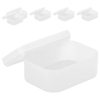 WORTH IT 渥思 磨砂單格收納盒 S 半透明 防塵收納盒 桌面收納, 6個