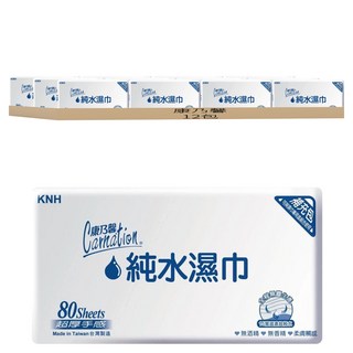 康乃馨 純水濕巾 超厚補充包, 1入, 12包
