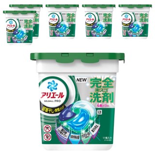 ARIEL 日本原裝進口 4D立體洗衣球 綠色室內曬衣, 11顆, 6盒