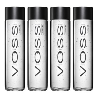 VOSS 芙絲 挪威天然礦泉水 玻璃瓶裝 800ml，蟬連2年全球前10大好水第1名, 4瓶