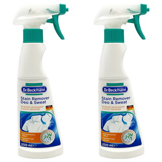 Dr.Beckmann 貝克曼博士 除汗漬異味全效噴劑 德國原裝 瓦解頑固異味 緩解汗漬異味形成, 250ml, 2瓶
