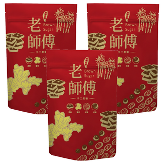 老師傅 黑糖紅棗桂圓茶磚, 45g, 11個, 3袋