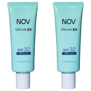 NOV 娜芙 防曬水凝乳增量版 SPF32 PA+++, 46g, 2條