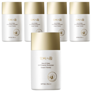 NARUKO 牛爾 京城之霜 台灣公司貨 零重力海洋友善輕膚防曬乳 SPF50+ PA+++, 50ml, 5瓶