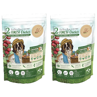 REAL POWER 瑞威 全犬2號 大顆粒 乾飼料, 森林燉雞, 500g, 2包