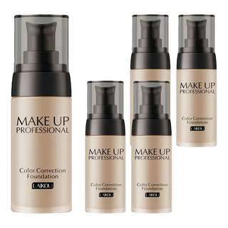 LAIKOU萊蔻 煥彩修顏粉底液 輕薄遮瑕 持久保濕 打造自然透亮妝感, 深膚色, 5瓶