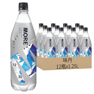 味丹 多喝水 MORE 原味氣泡水, 1.25L, 12瓶