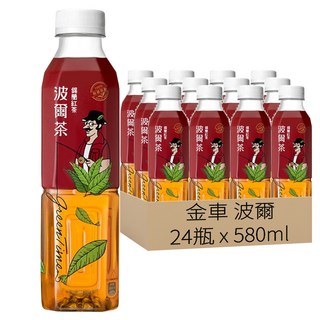 金車 波爾茶 錫蘭紅茶 紅茶清香 無菌冷充填 口感清爽 580ml, 24瓶