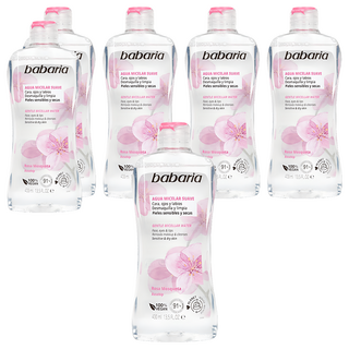 西班牙babaria 溫和卸妝水 玫瑰果油保濕卸妝 敏感肌適用, 400ml, 6罐