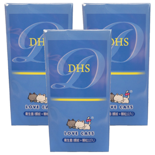 Love Cats 愛貓 超粗螺紋 + 顆粒衛生套, 12個裝, 3盒