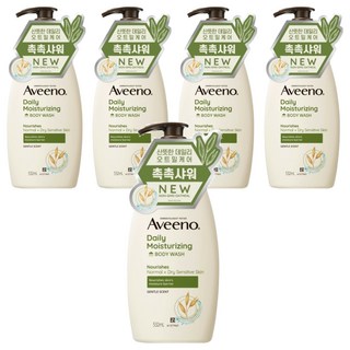 Aveeno 燕麥保濕沐浴露, 532ml, 5瓶