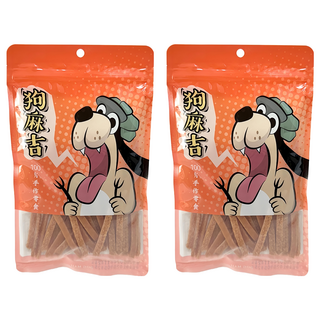 狗麻吉 寵物零食, 2包, 蜜汁雞腿肉條, 100g