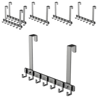 WE CHAMP 太空鋁長版門後掛架7勾 WCB-019, 灰色, 6個