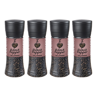 Stassen 司迪生 黑胡椒粒研磨罐, 130g, 4瓶