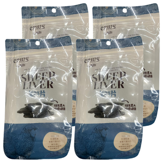 CRIUS 克瑞斯 天然紐西蘭點心 羊肝片 80g, 4包