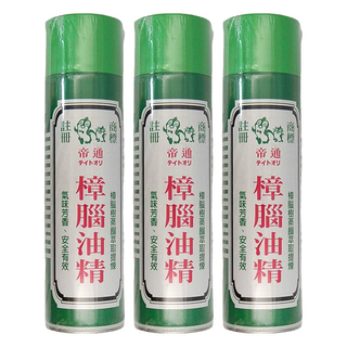 帝通 樟腦油精 氣味芳香, 600ml, 3罐