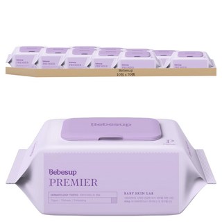 Bebesup Premier 嬰幼兒濕紙巾 抽取式, 70張, 10包