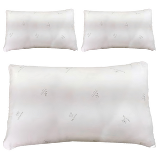 DeKo 岱珂 舒眠壓縮枕 75 x 45cm 混和顏色 透氣吸濕排汗 舒適支撐, 3個, 白色