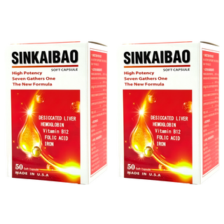 詠安大醫 新凱寶軟膠囊 90g 50顆 美國製造 高劑量鐵 補血補氣, 2盒