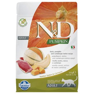 Farmina 法米納 全齡貓 天然南瓜無穀系列 乾飼料, PC4 鴨肉哈密瓜, 300g, 1包