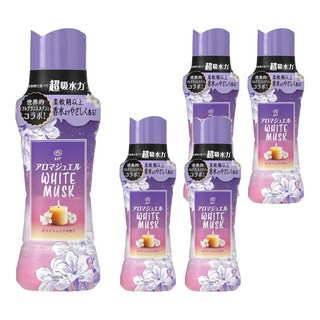 Lenor 蘭諾 日本原裝進口 衣物芳香豆 白麝香, 420ml, 5瓶