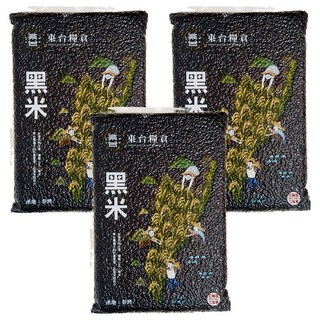 東台糧倉 黑米, 1kg, 3個