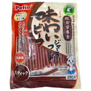 Petio 派地奧 美味牛肉條 250g, 綜合營養食，日本產, 牛肉, 1包