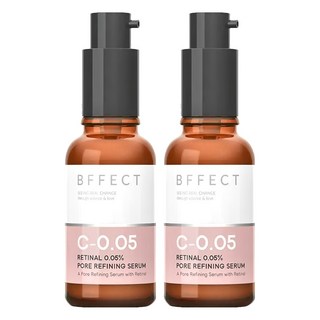 BFFECT 柔膚瓶 0.05%維他命A醛毛孔緊緻精華, 30ml, 2瓶
