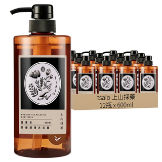 tsaio 上山採藥 舒緩調理沐浴露 國寶茶, 600ml, 12瓶