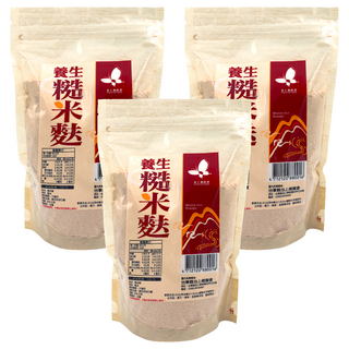 池上鄉農會 糙米麩 (300g/包) - 台灣在地嚴選 無添加 營養豐富, 3包